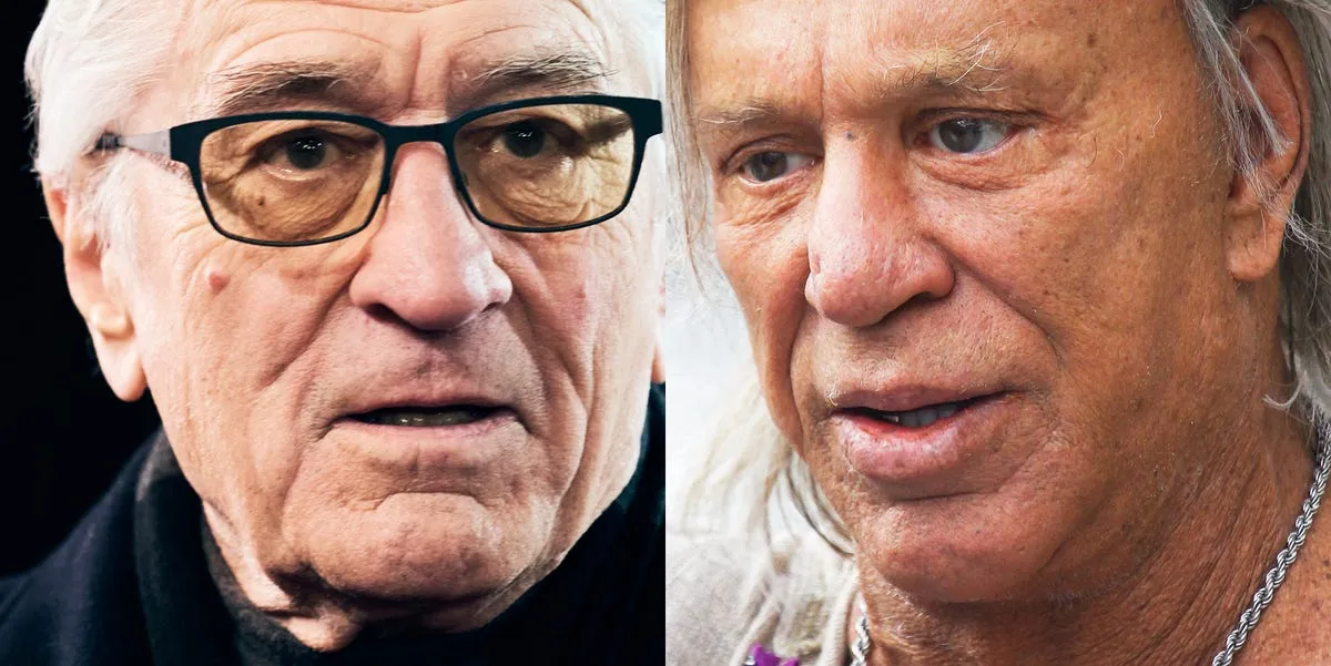 Tensión entre leyendas: el choque entre Robert De Niro y Mickey Rourke